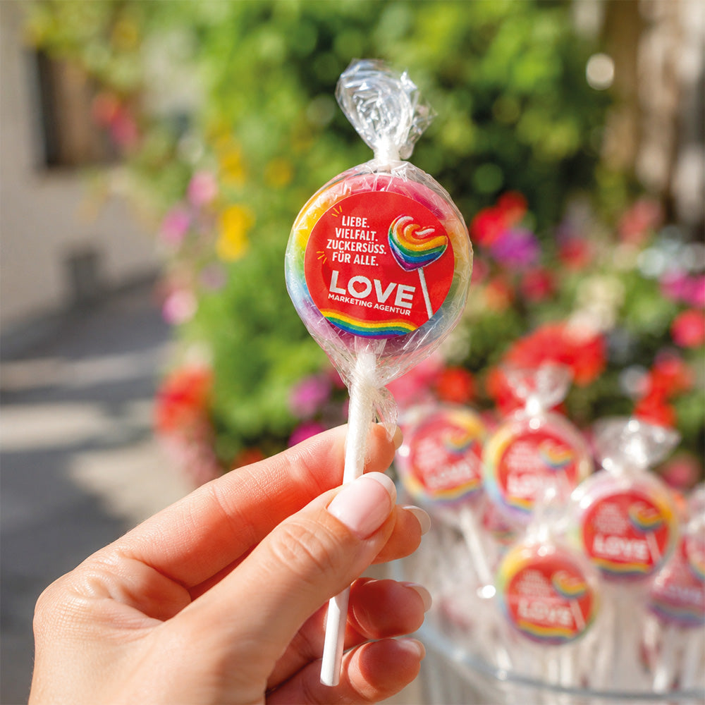 Regenbogen-Lollies