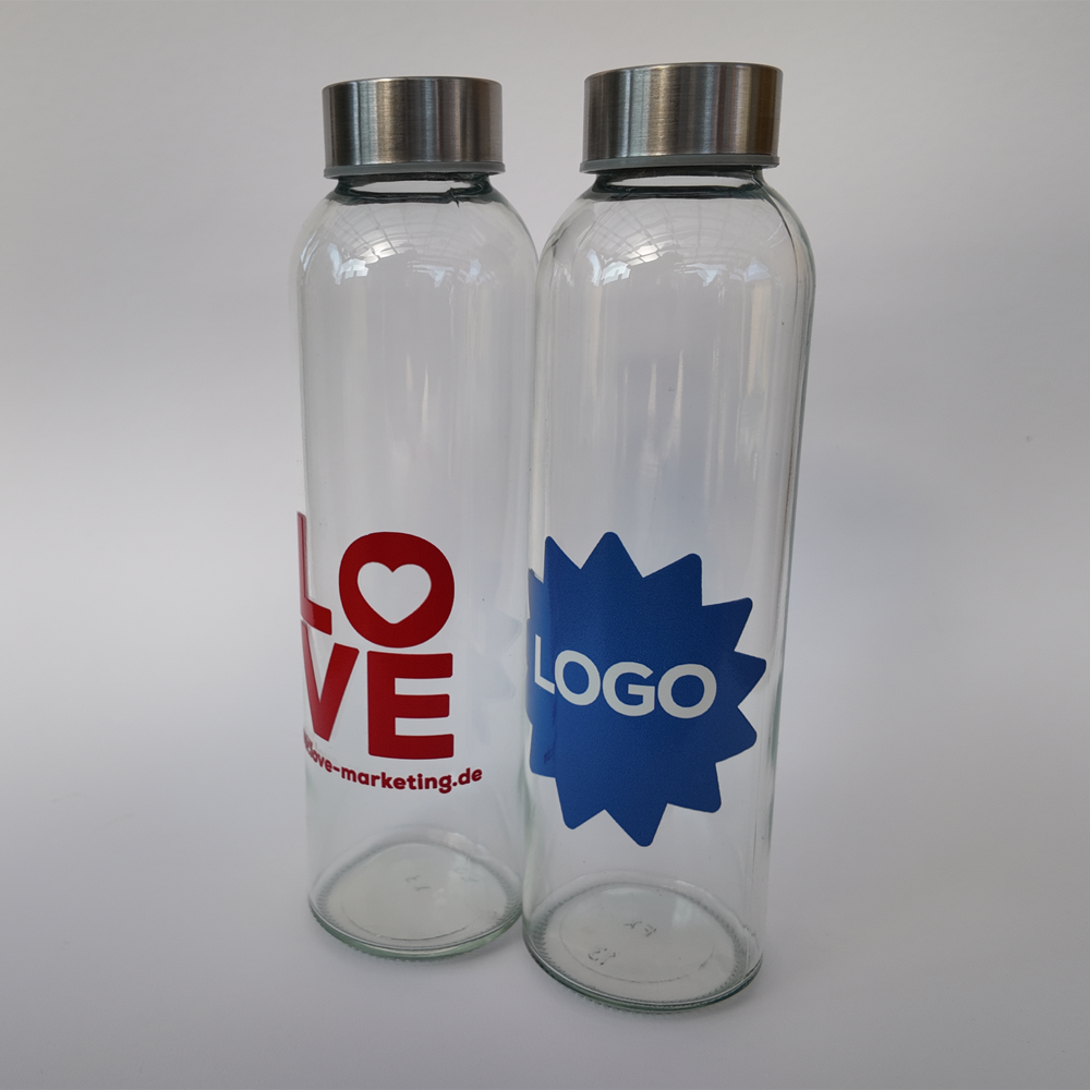 Glas Trinkflasche
