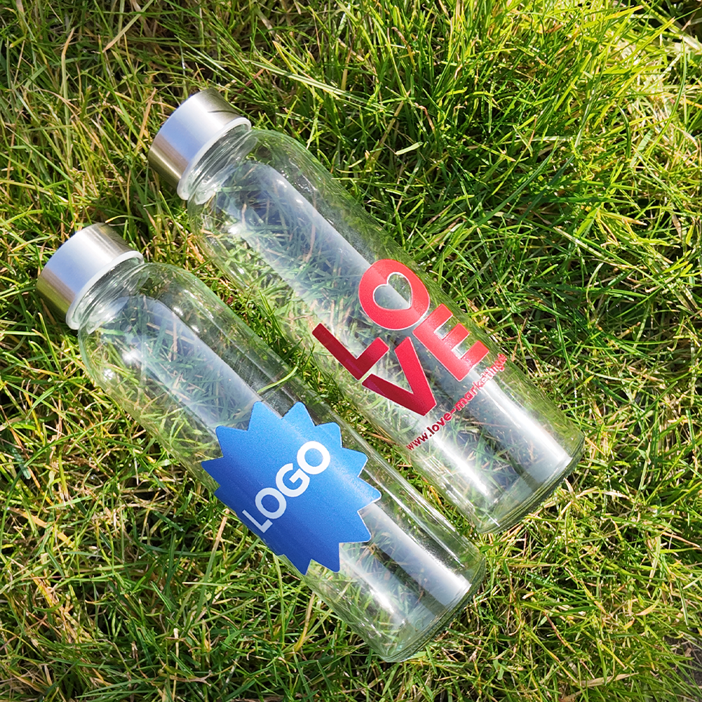 Glas Trinkflasche